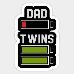 Dad Of Twins Sticker